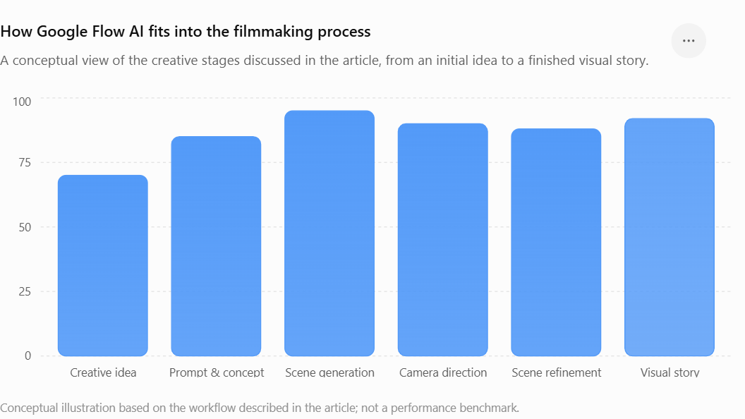 Google Flow AI in filmmaking process